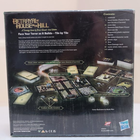 Betrayal at The House on The Hill NIB 2nd Edition Cooperative Board Game, Ages 1 - Picture 2 of 2